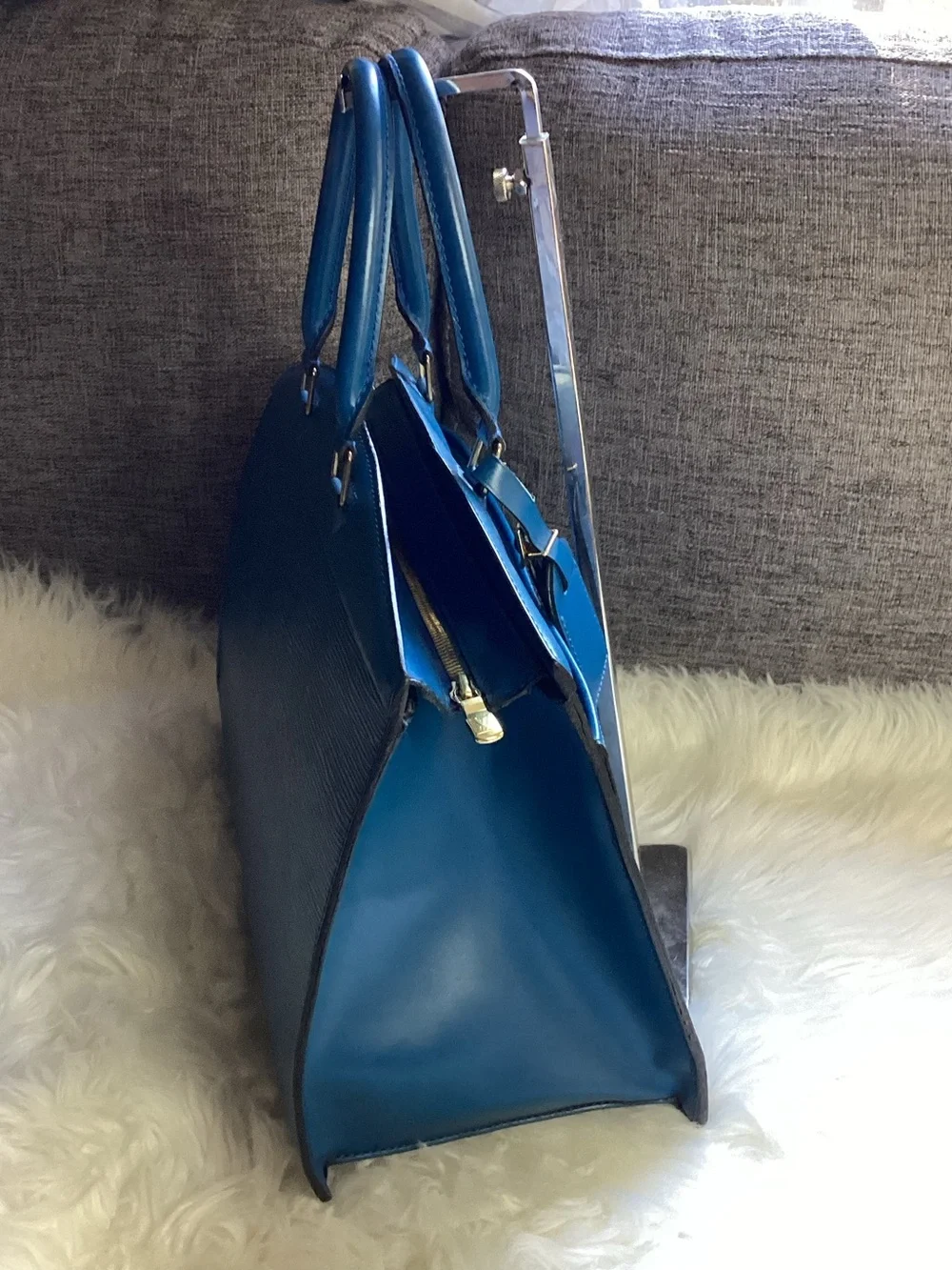 LOUIS VUITTON Blue Epi Riviera Tote bag